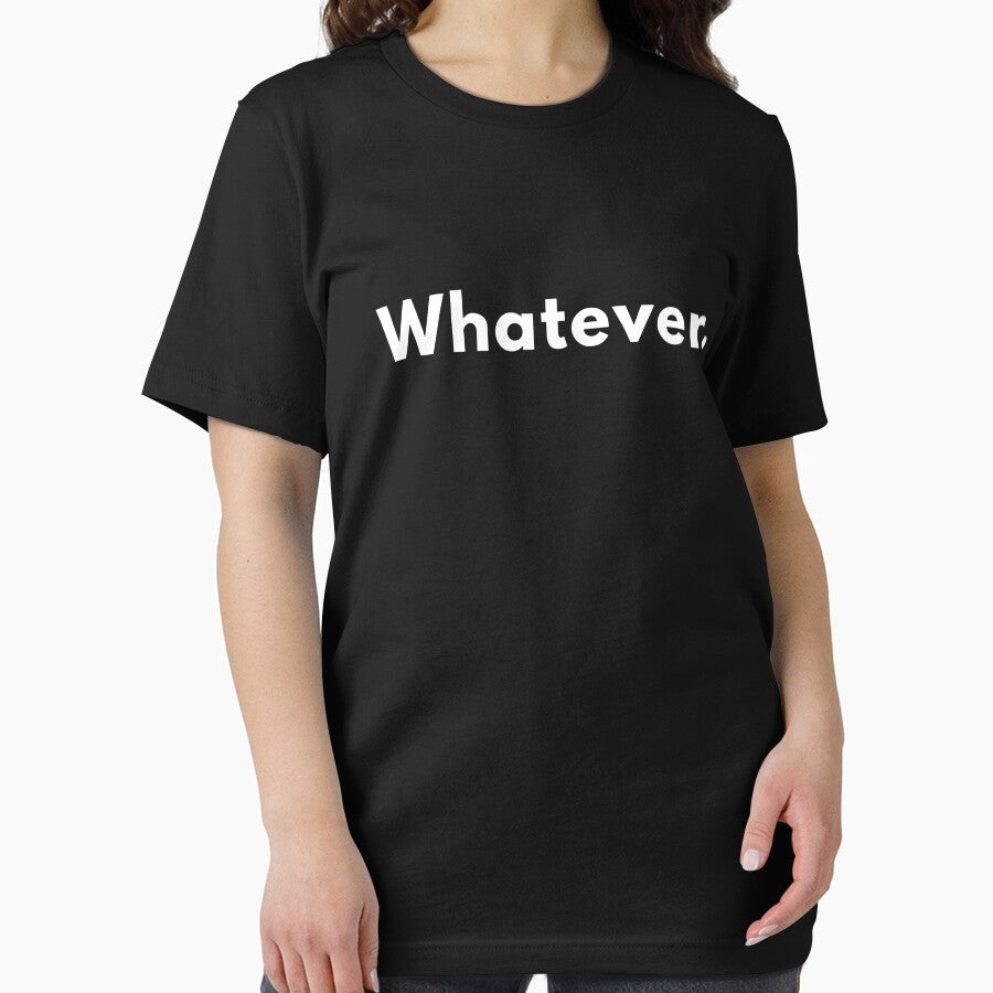 Funny “Whatever.” Quote Design | Sarcastic Minimalist Humour | Witty Attitude Saying by Brightful Creations