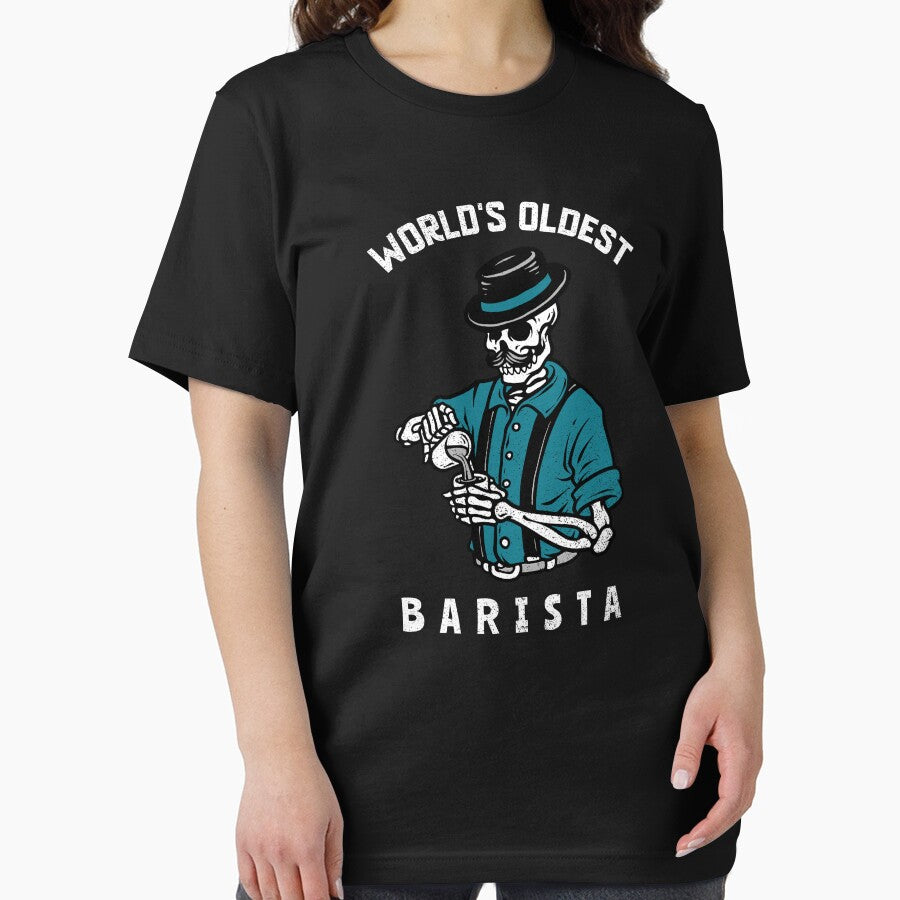 World's Oldest Barista - Funny Skeleton Coffee Shop Barista Gift by mayamay0