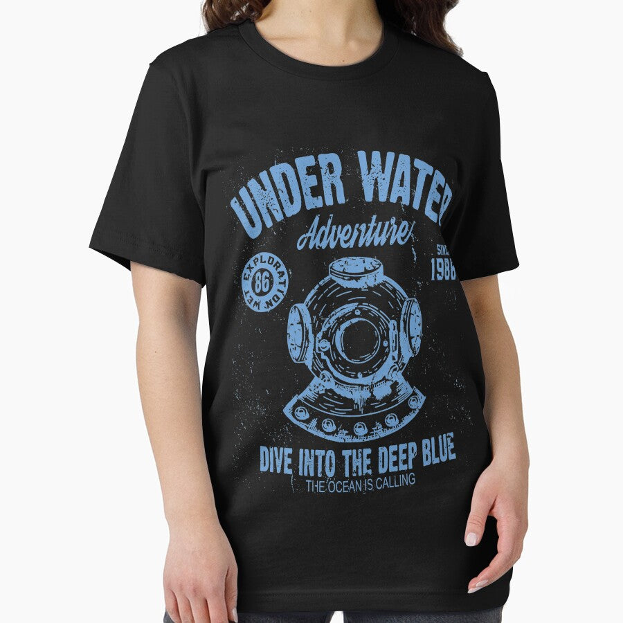 Underwater Adventure Retro Vintage Distressed Design by JakeRhodes