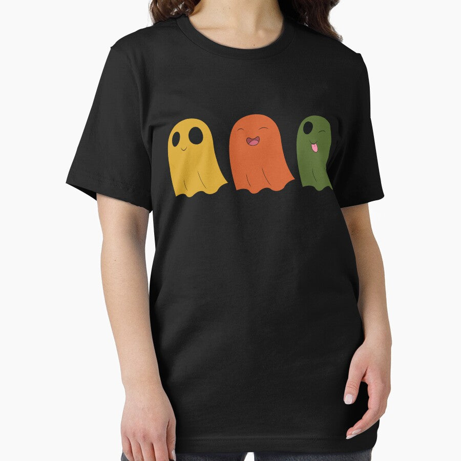 Trio of Cute Ghosts – Retro Halloween Vibes by Cannaxes Studio