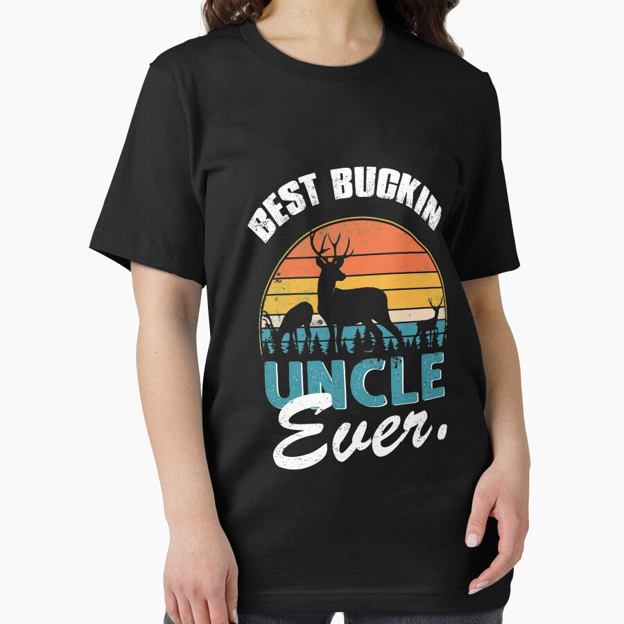 Best Buckin Uncle Ever Shirt Deer Hunting Bucking Father by daniellejgodbey