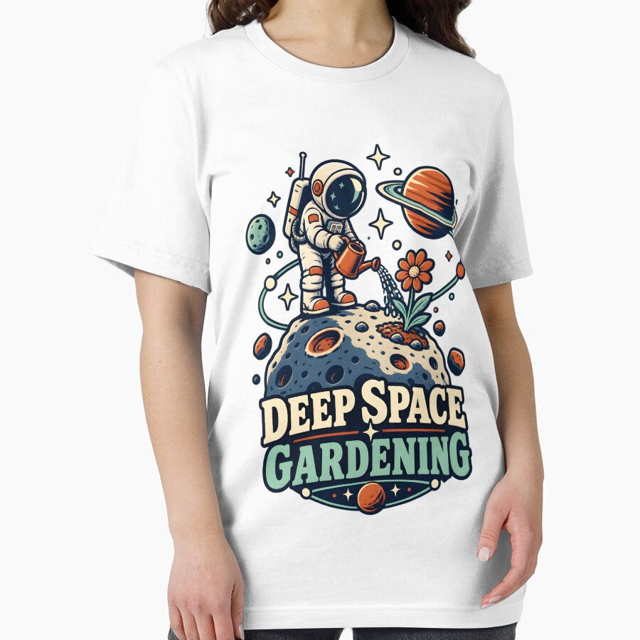 Deep Space Gardening - Astronaut Watering a Flower by Made By Sutts