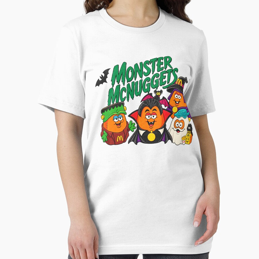 Monster McNuggets Halloween Vintage 90s Retro Funny Chicken Nugget Monsters by Glow-Paw-Studio