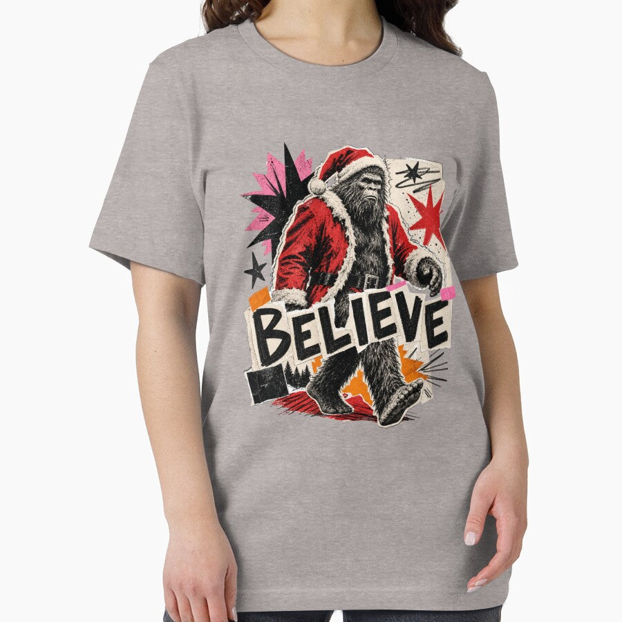 Bigfoot Santa Believe Christmas by SpEnMa-Holidays
