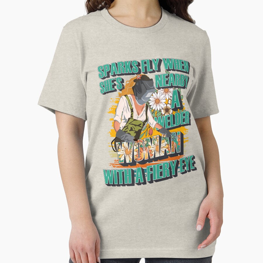 Sparks fly when shes nearby a welder woman with a fiery eye by HomeCoquette