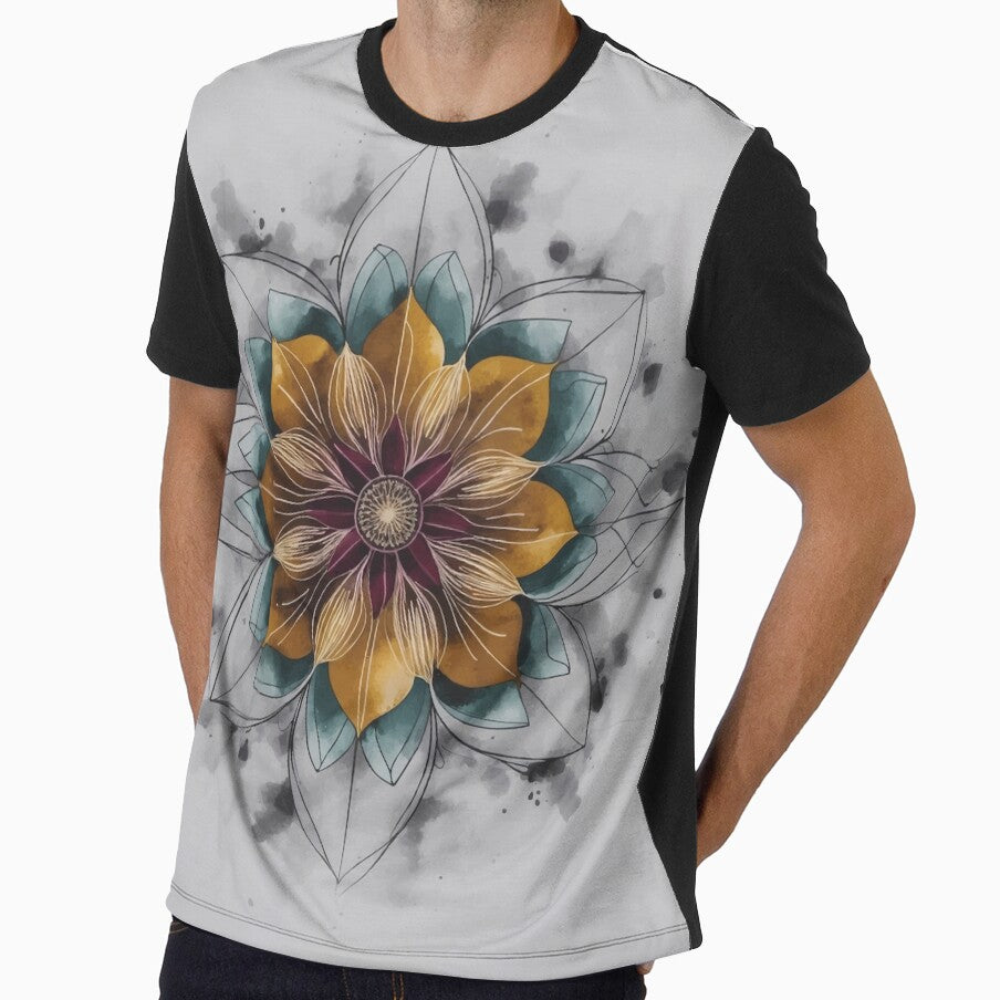 abstract lotus mandala by lepetitgekko