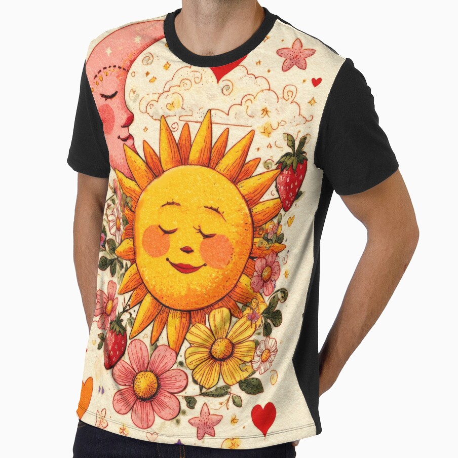 Strawberry Sun and Peaceful Moon by scicilysimonee