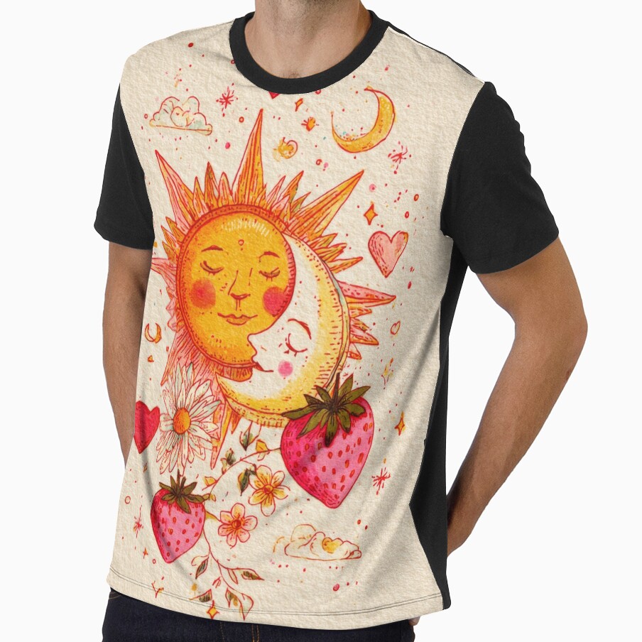 Strawberry Sun and love Moon by scicilysimonee