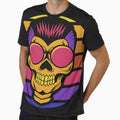 Skull sunset Retro style by leen12 Art Designs Prints