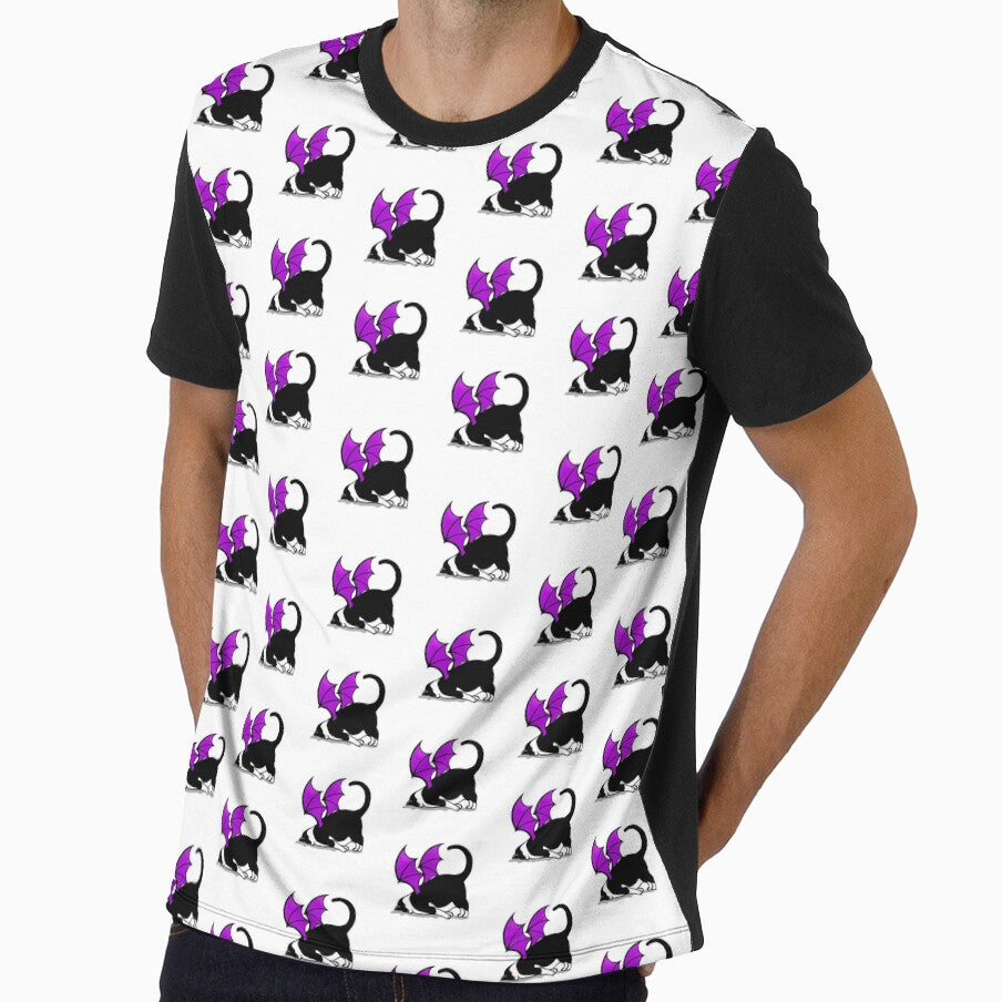 Cat Bat Halloween Purple pattern by BeebooDesign