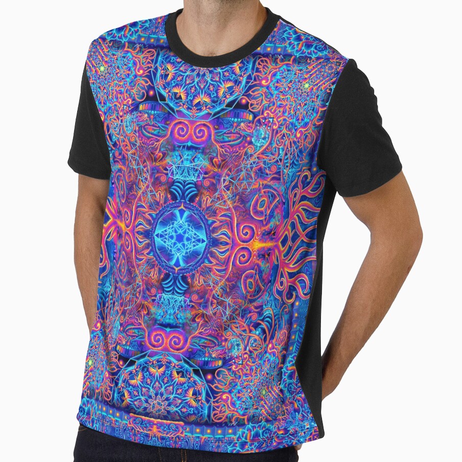 Fire & Ice - Mystical Psychedelic Abstract Alter Art by Brett Warniers