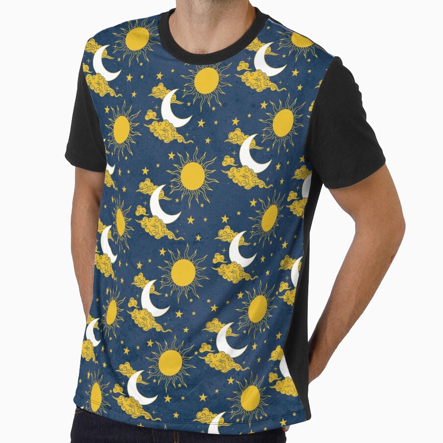sun moon and stars pattern by J-Creative-