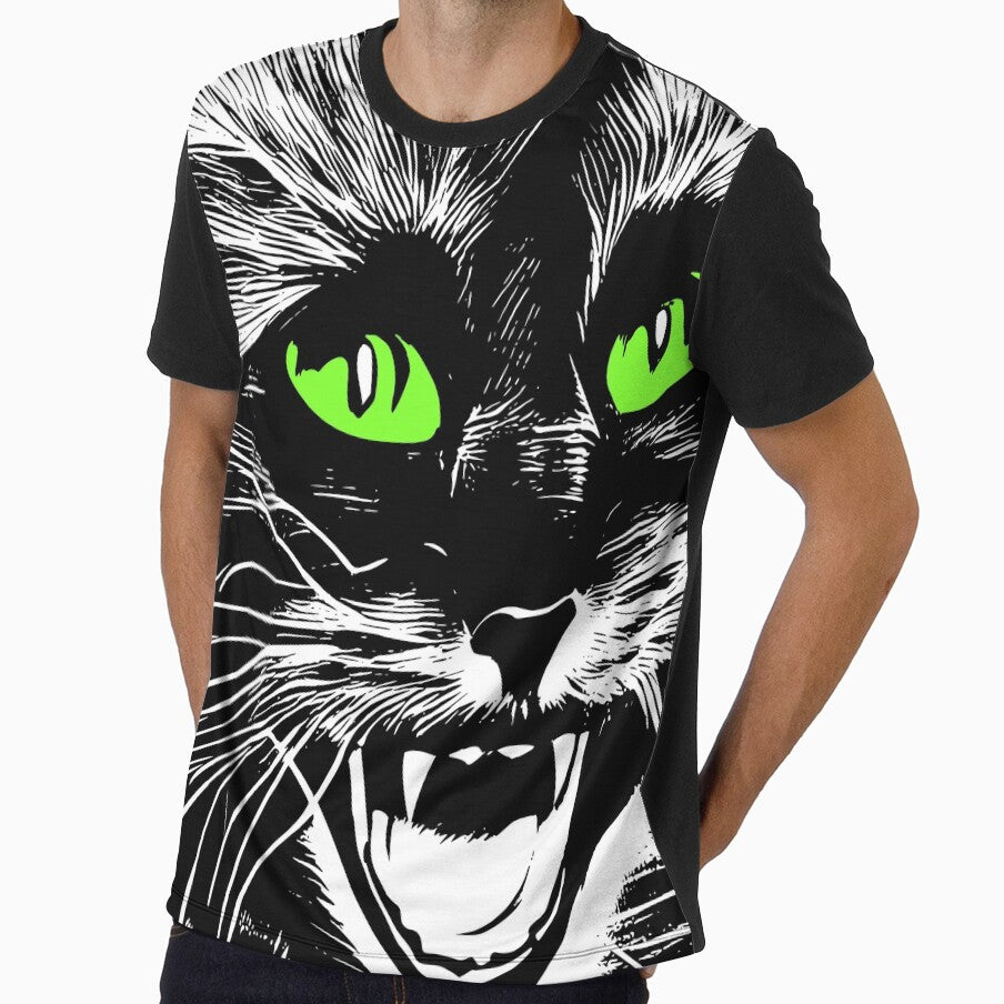 Halloween Black Cat with Green Eyes by HalloweenThings