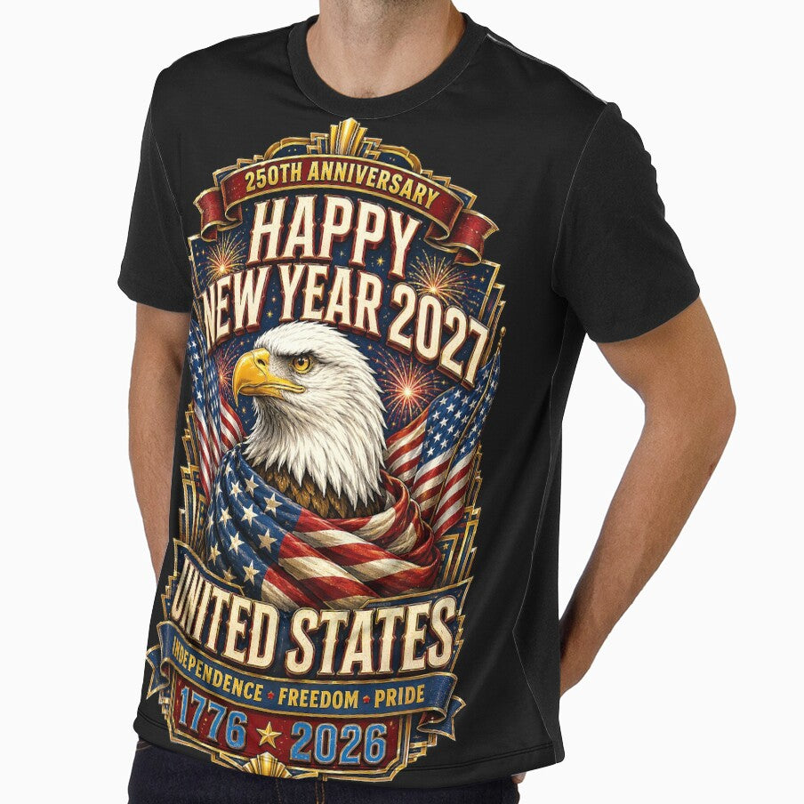 HAPPY NEW YEAR 2027 - UNITED STATES - Independence - Freedom - Pride by DBM Photo Art 1