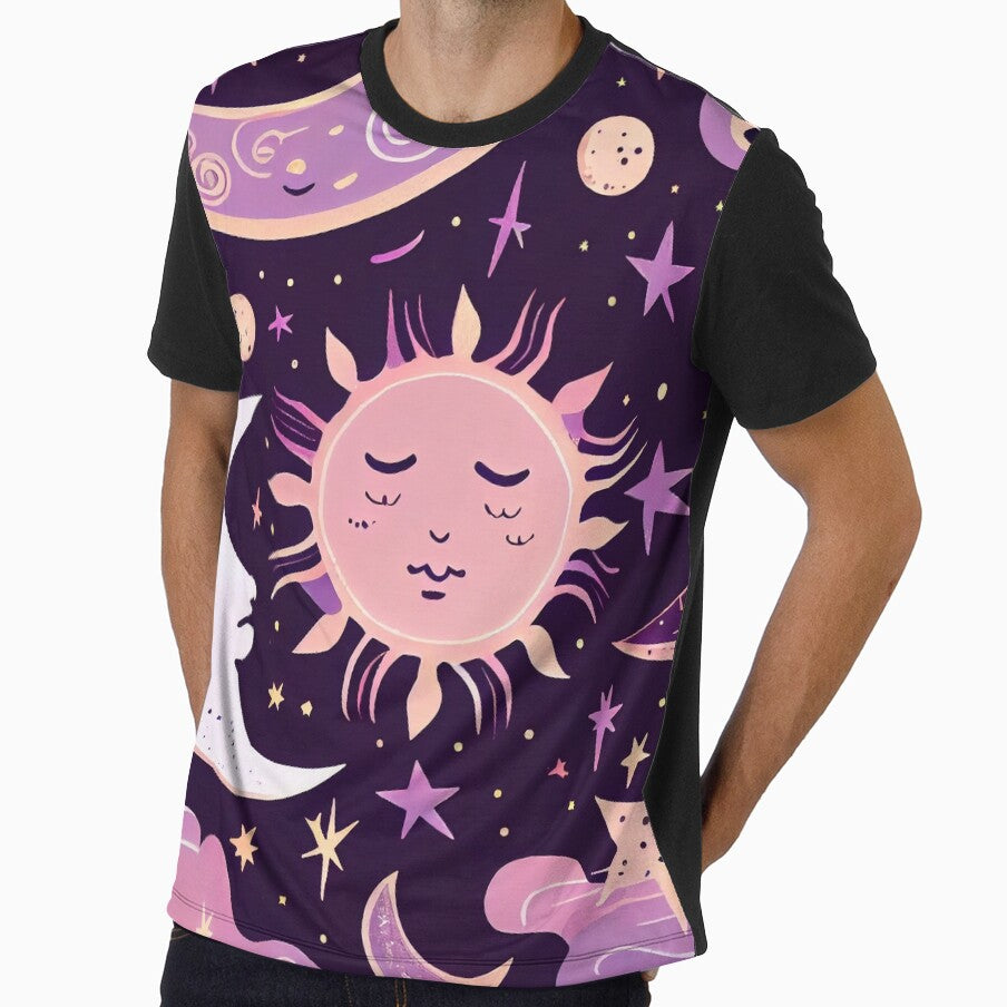 Magical Boho Sun And Moon Stars by BetOova