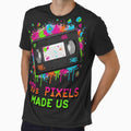 90s Pixels Made Us Retro VHS Nostalgia Design by PixelBlob