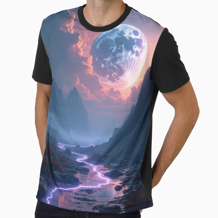 Moonlit Rift - Celestial Valley Dreamscape by nhk999