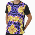 Purple and Gold Swirls by RitaMaye