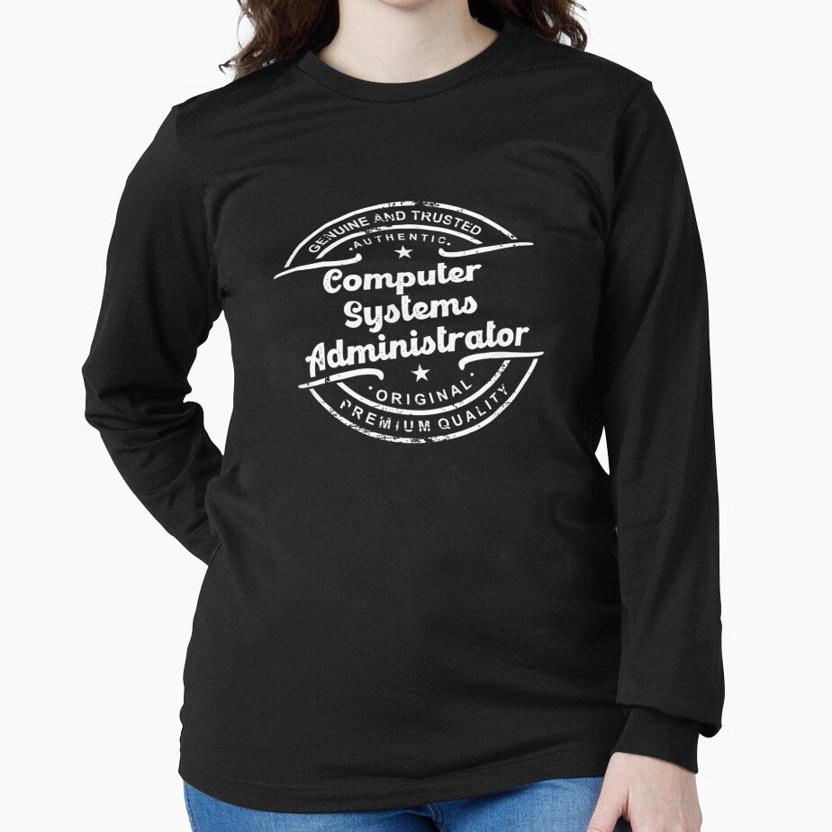 Computer Systems Administrator Vintage Stamp Distressed by dannareyansh
