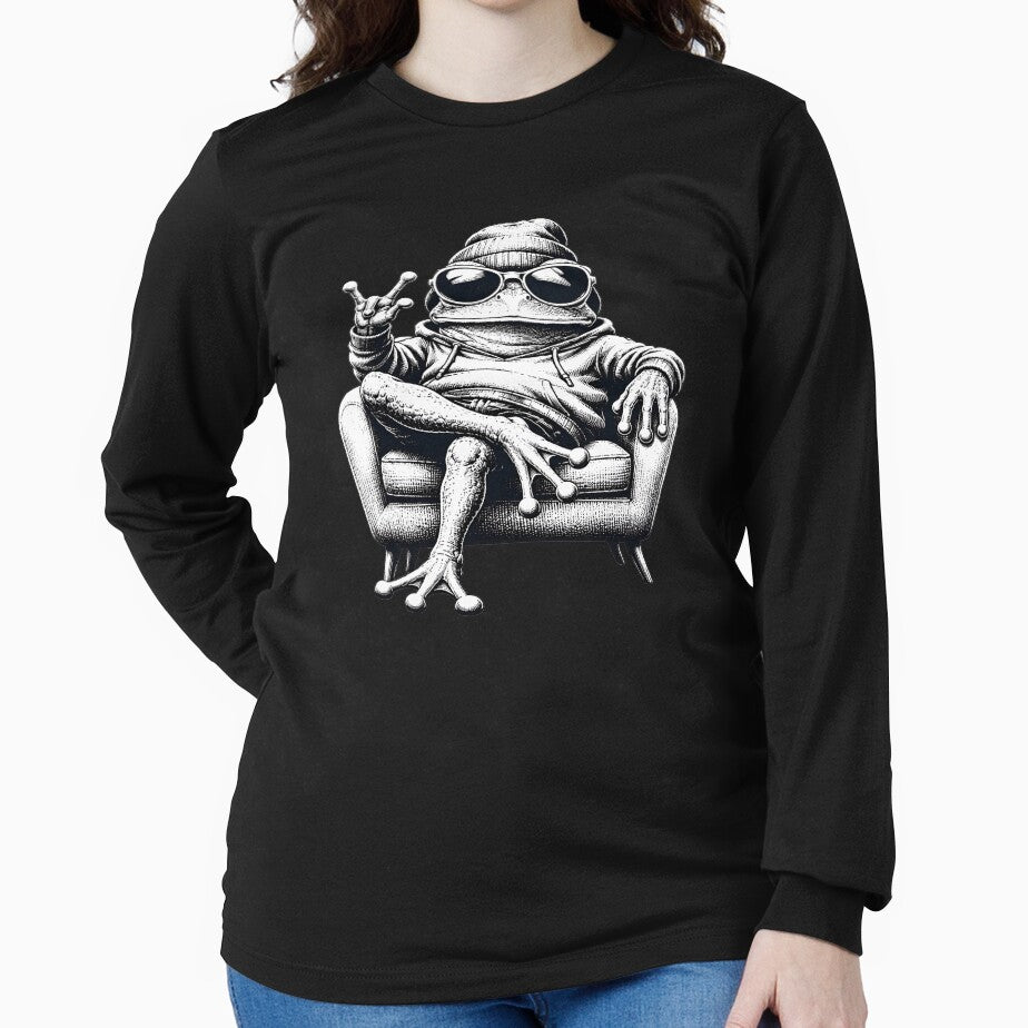 Cool Frog With Sunglasses Vintage Retro Frog by Aniverlia