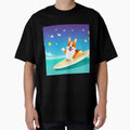 Surfing Corgi Dog by nicecorgi