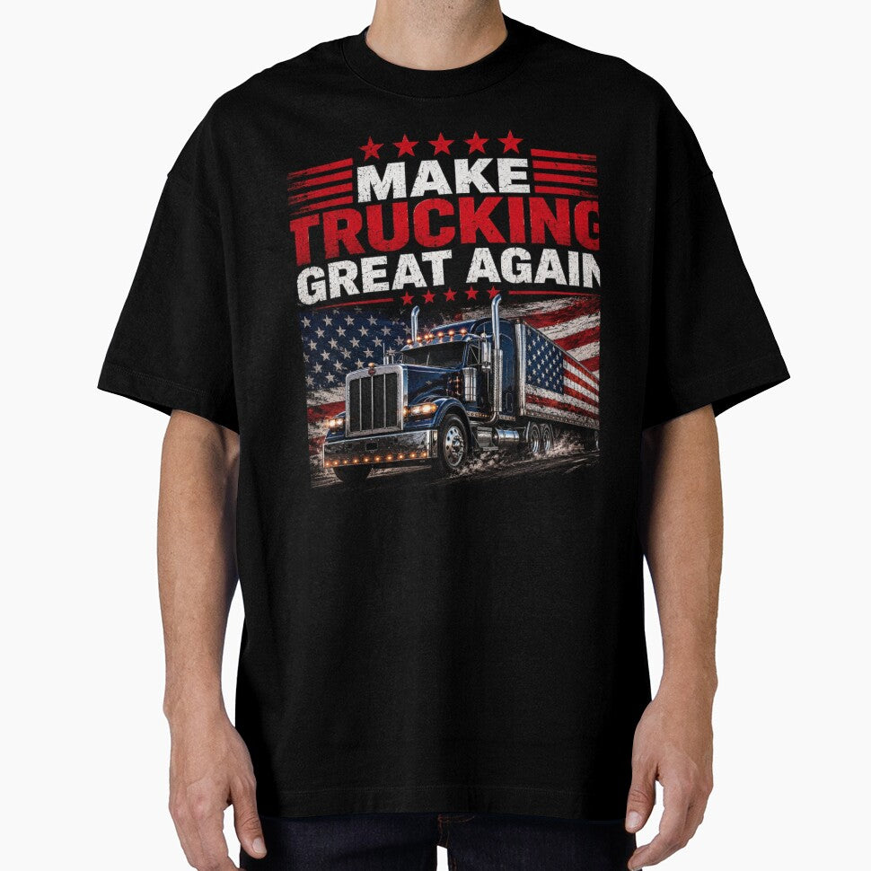 Make trucking great again Patriotic semi truck shirt by Diesel outlaw