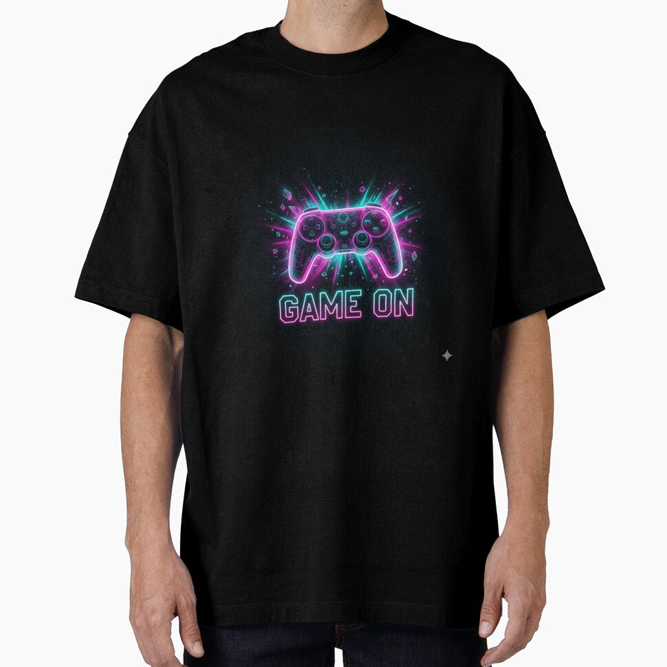 Game On Neon Gaming Controller – Cyberpunk Gamer Design by R & K Fashions
