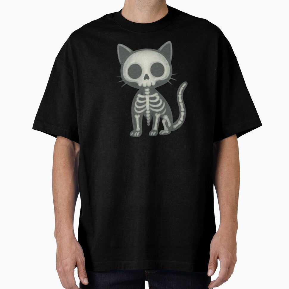 Spooky Cute Skeleton Cat by Prints-by-Olaf