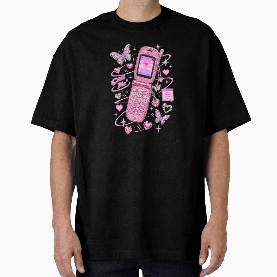 Pink flip phone by BiaSMartins