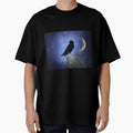 Crow And A Crescent Moon by gothicrow
