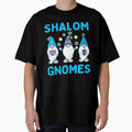 Shalom Gnome 3 Hanukkah Gnomes Elves Cute Blue Dreidel Hats by funnytshirtemp