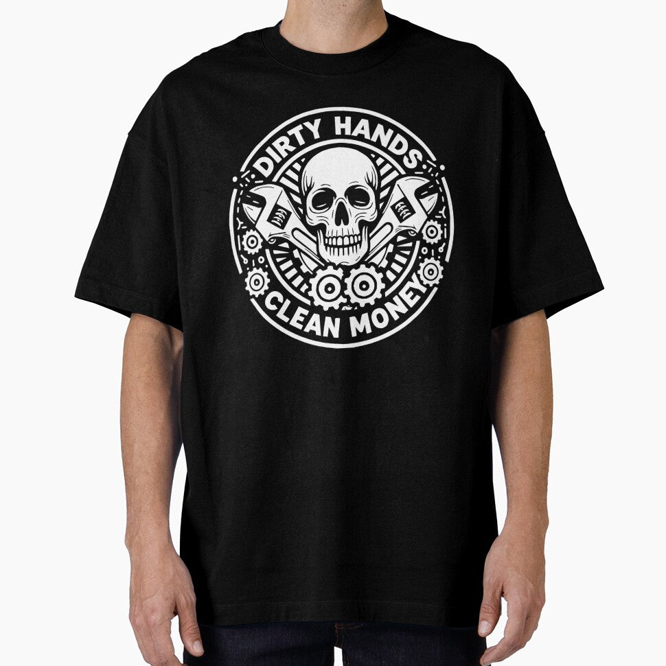 Repair Mechanic Skeleton: Dirty Hands, Clean Money - Unique Automotive by stickers diya
