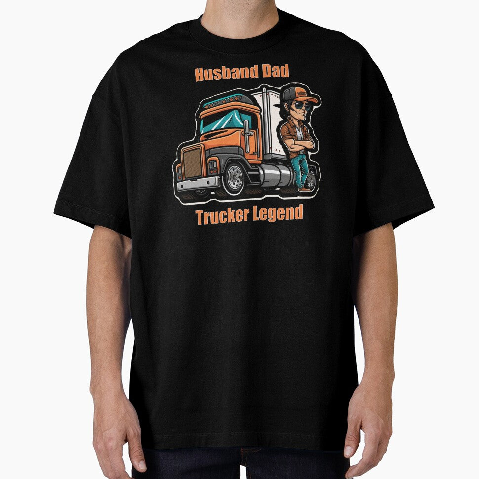 Husband Dad Trucker Legend by Schamann