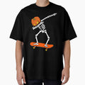 Dabbing Skeleton Skateboard Pumpkin Halloween Costume by Andree Lee