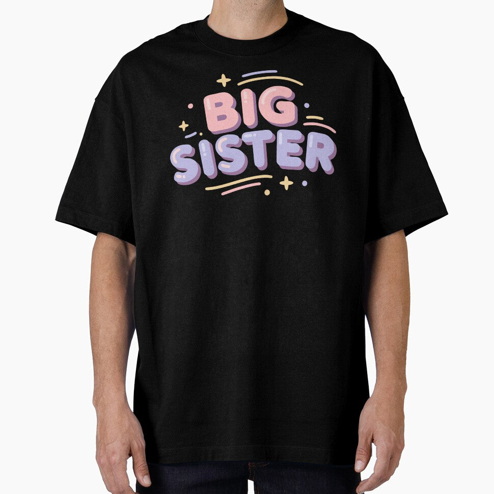 Bold Big Sister Colorful Sibling Reveal Announcement by Colorfulman