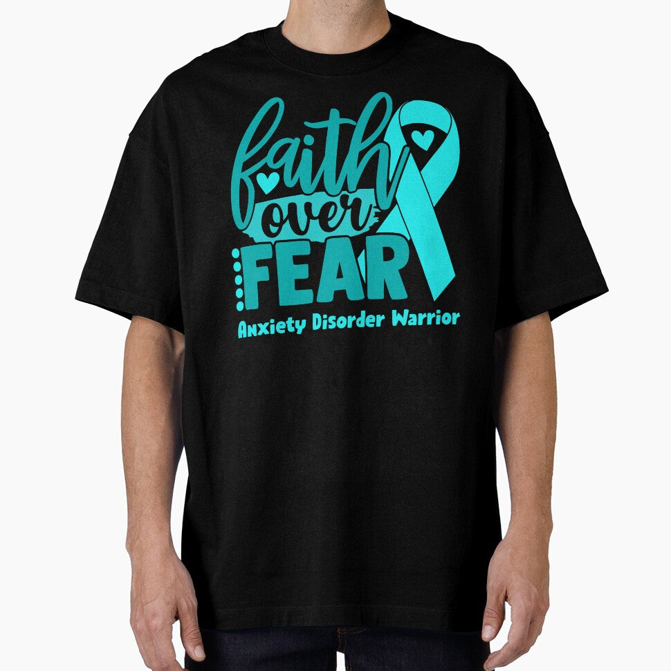 Faith Over Fear Anxiety Disorder Warrior by largellie