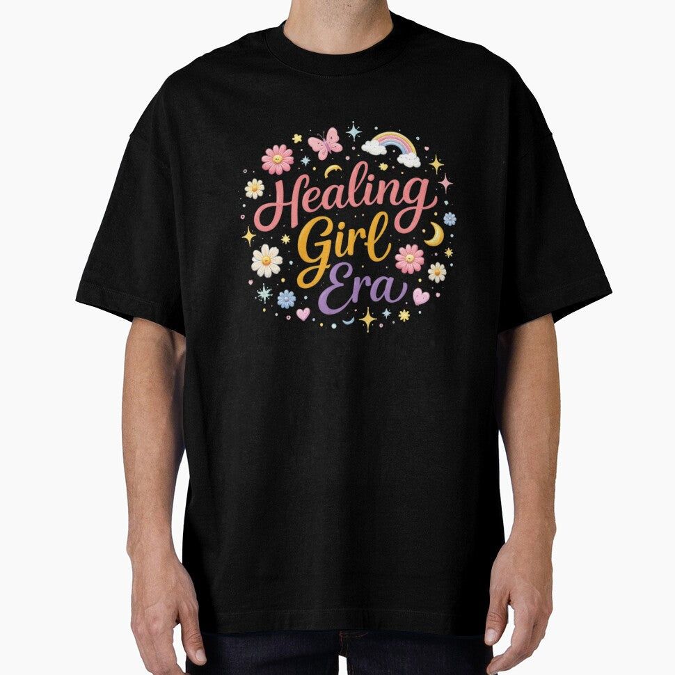 Healing Girl Era Aesthetic Typography Design | Soft Girl Era Quote | Self Love Healing Vibes Minimal Cute Trendy Art by Sanika arts