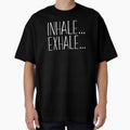 Inhale Exhale Fitness Novelty Graphic Gym Workout design by nikkidawn74