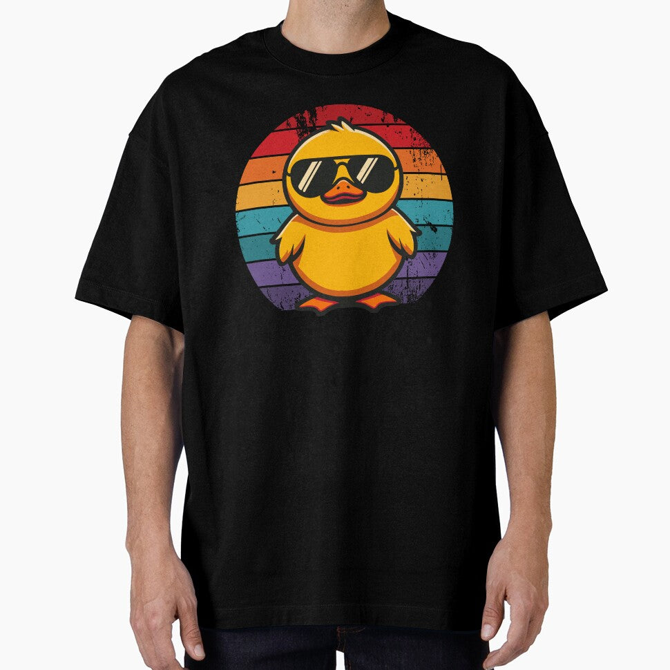Cool Retro Yellow Duck in Sunglasses 70s 80s 90s Funny Duck by KsuAnn