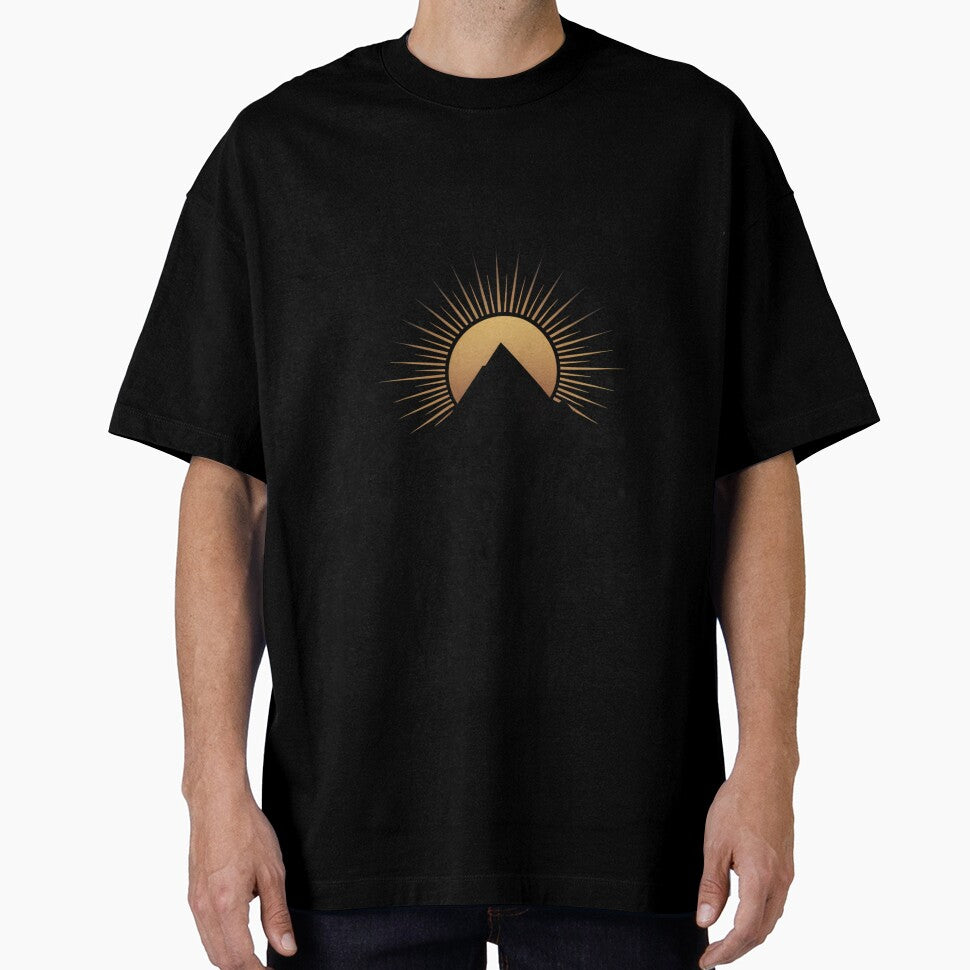 Minimalist Mountain Sunrise – Nature Landscape Art by ArtByYunus