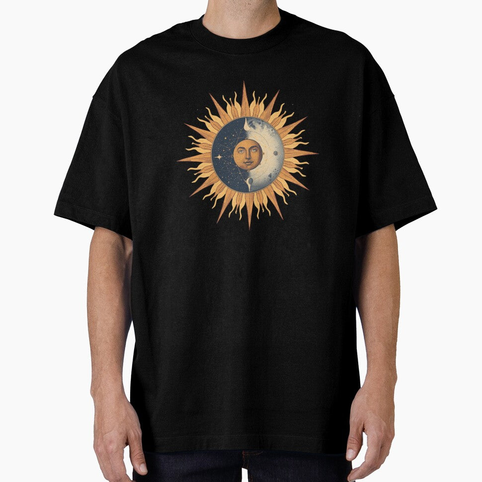 Solar Eclipse Dreams – Vintage Celestial Sun Moon Art by catcurio