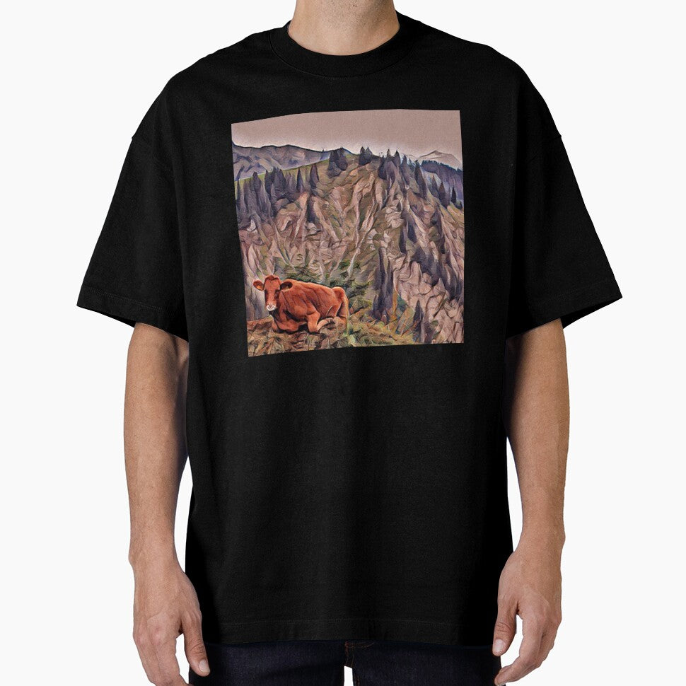 Brown Farm cow in the mountains by FarmsteadAcers