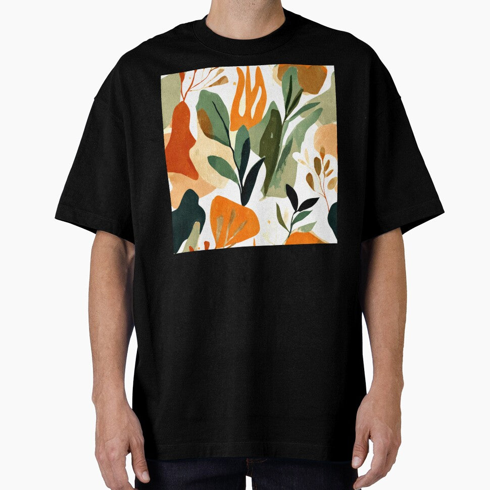 Sophisticated Boho Abstract Designs In Sage And Orange by DEC02