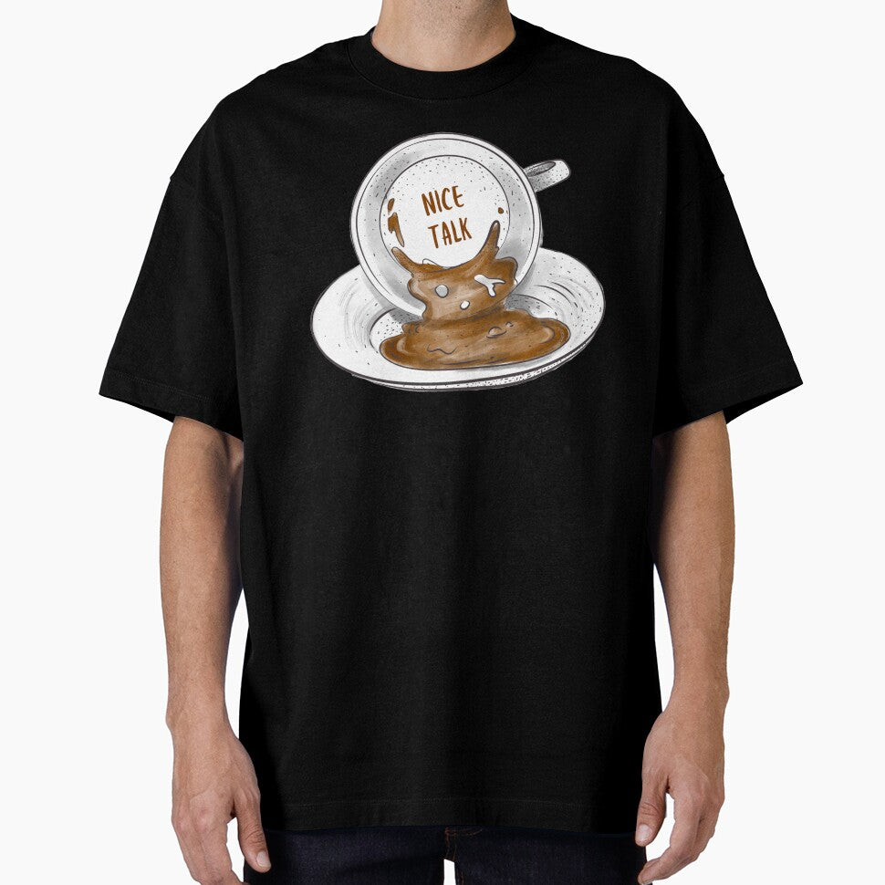 My Coffee And I Are Having A Nice Talk – Spilled Coffee Grounds Death Before Decaf by The Green Corner