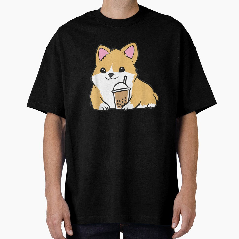 Corgi Bubble Tea Welsh Corgi Pearl Milk Tea by tolivia