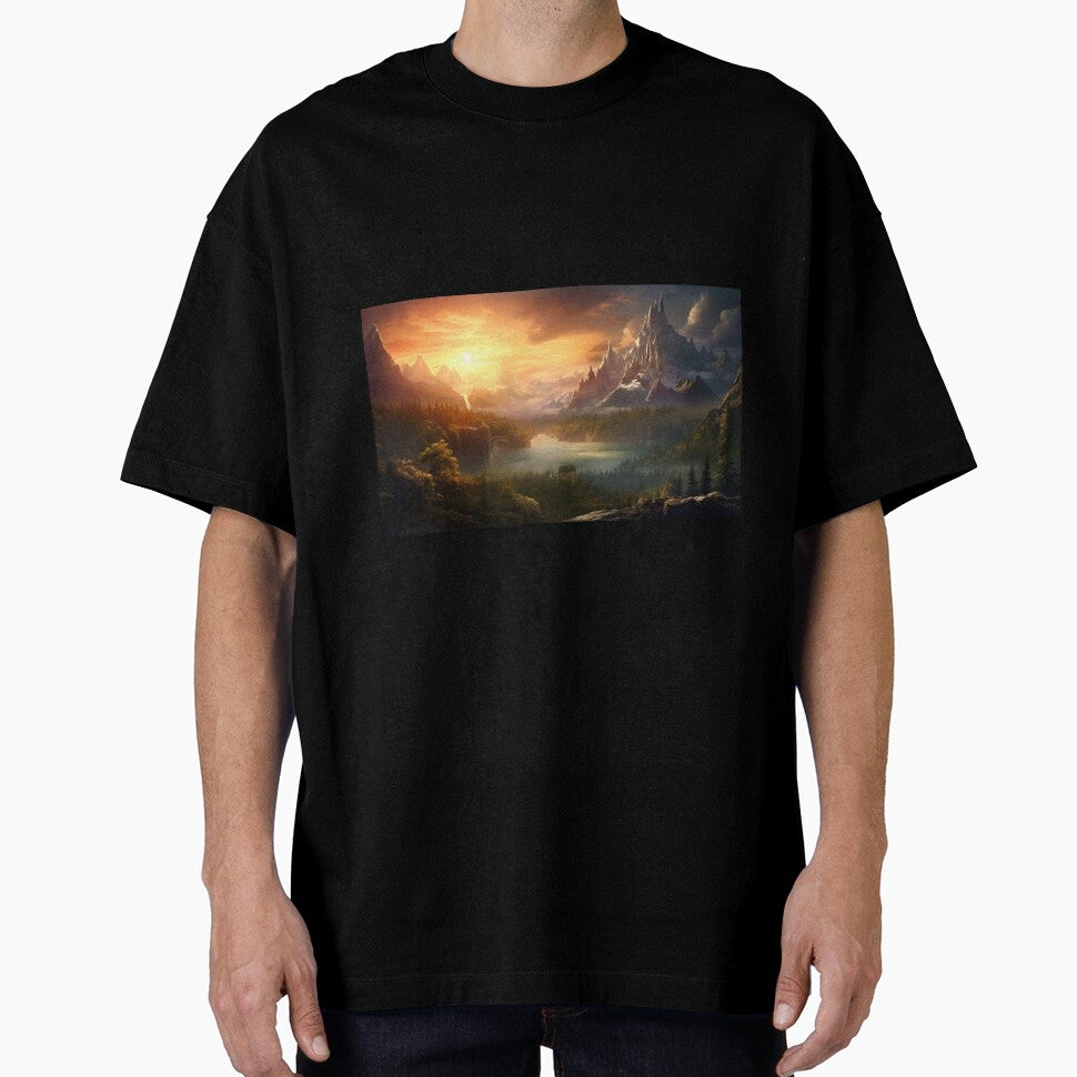 Fantasy Landscape - Majestic Mountain Peaks by Fantasy Masterpiece