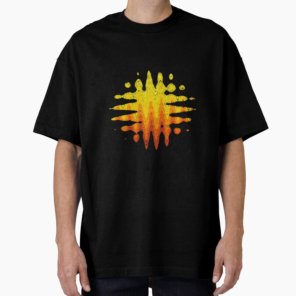 Retro Sunset Abstract Nostalgic Classic Kitsch Sun Fun Splotch Art 2 of 4 by Beachy