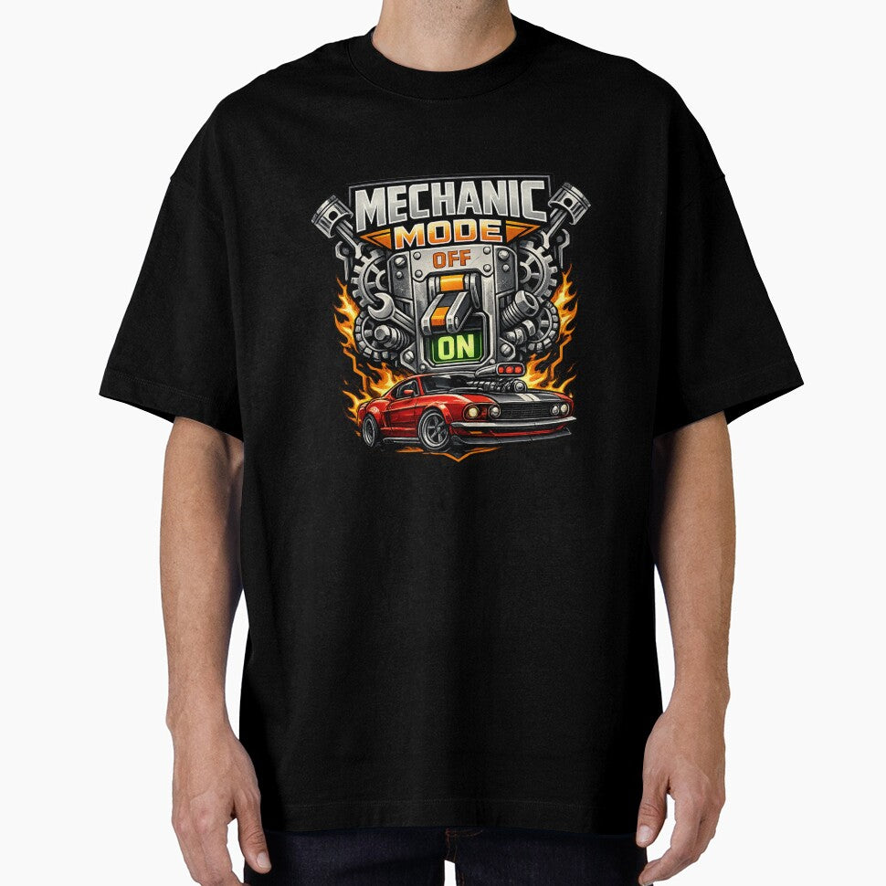 Mechanic Mode On Muscle Car Vintage Automotive Garage Graphic by BankshopTH