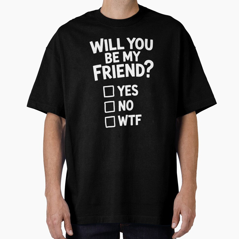 Will You Be My Friend Funny Checklist Best Friend Gift by Say It With Ink