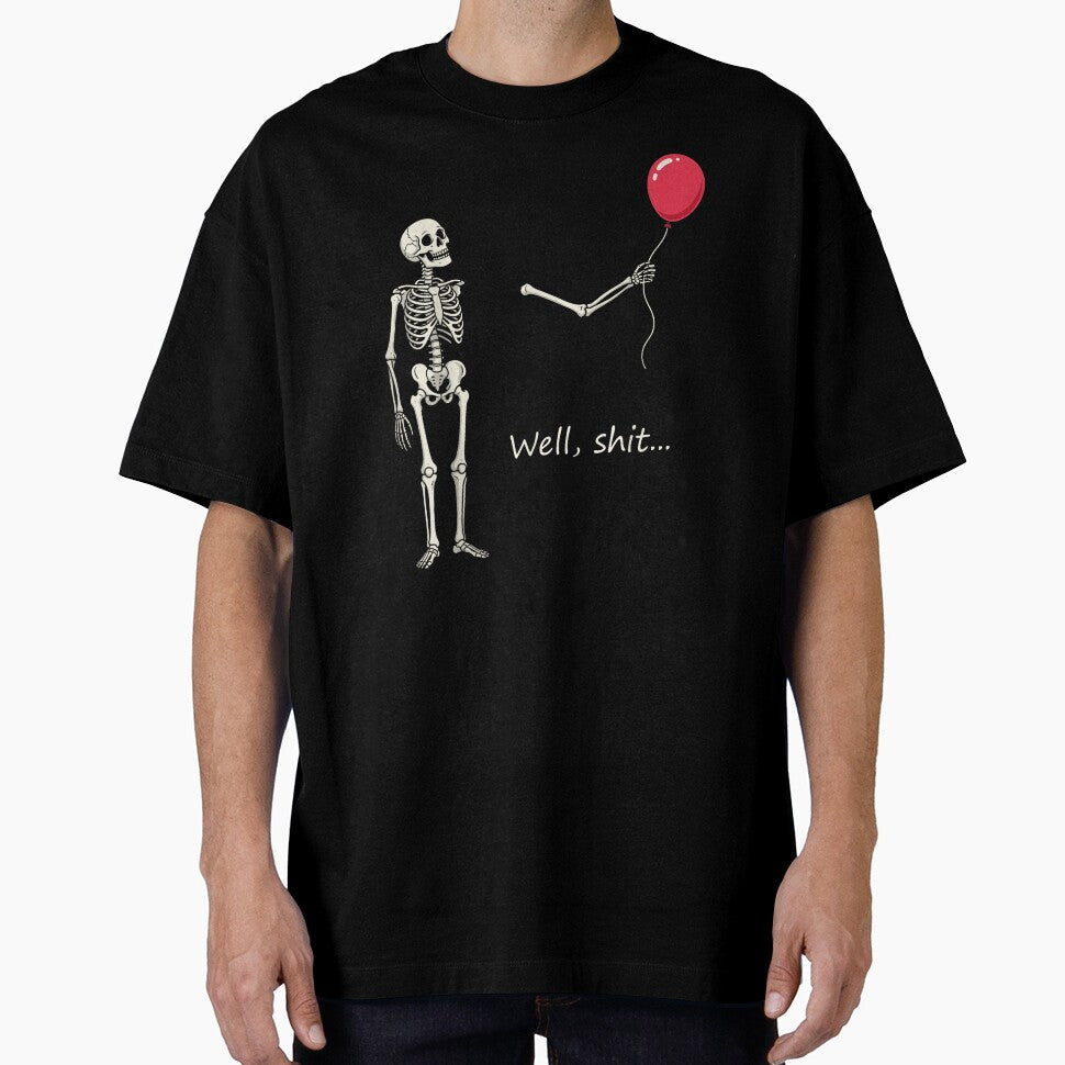 Skeleton Lost Balloon Retro Funny Saying Halloween by jackelmbradyt